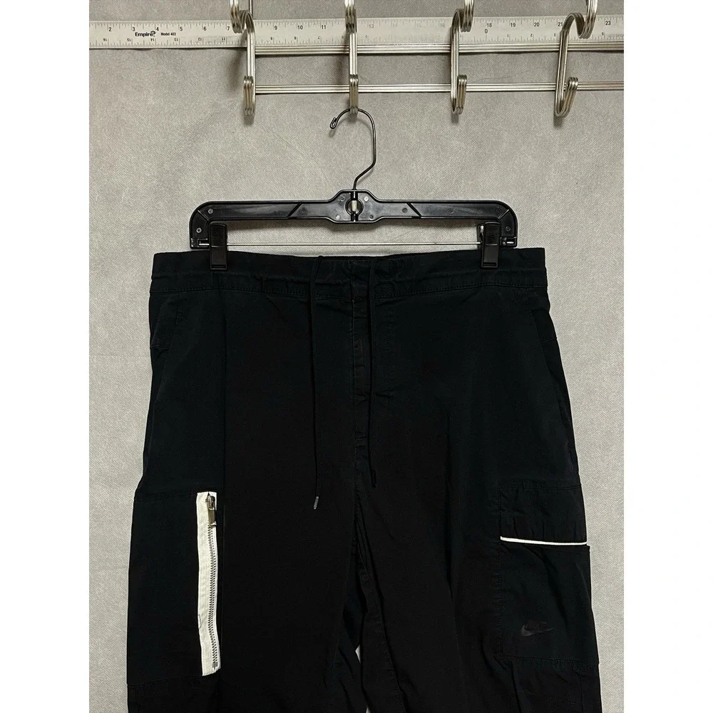 Nike Pants Men 34X27 Black Sportswear Style Essential Woven Unlined Cargo Active